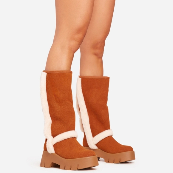 New! Ego Winter Boots - New with box. Wedge- Thick heel- - Picture 5 of 5